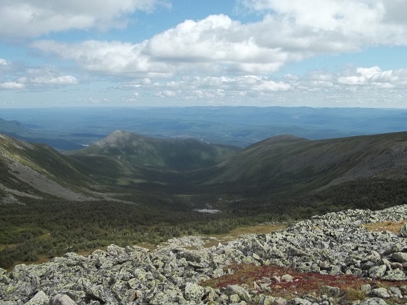 Vue du sentier du Caribou