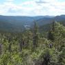 Vue du sommet du Mt du Milieu