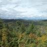 éoliennes vues du sentier du Mt Carleton