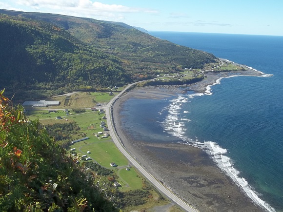 Vue sur L'Anse-Pleureuse depuis le SIA