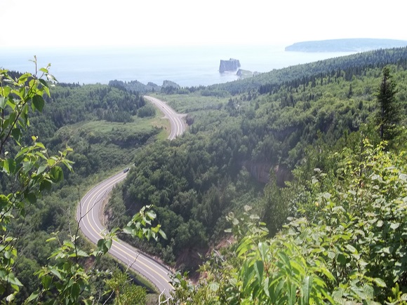 Route 132 vue du Sentier de la Grande Coupe