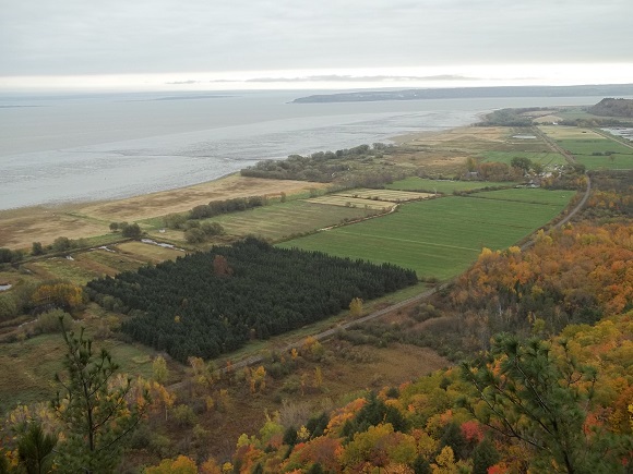 Vue du belvédère du sentier La Falaise