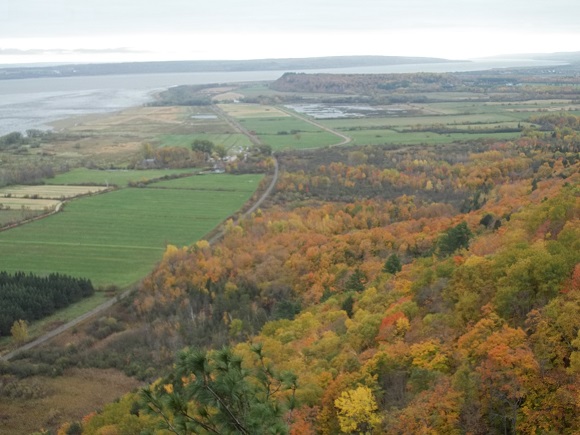 Vue du belvédère du sentier La Falaise